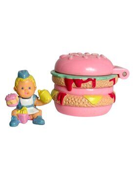 Vtg Mimi and the Goo Goos Scoffy and Her Hamburger Mini Baby Figure '95 Collecti
